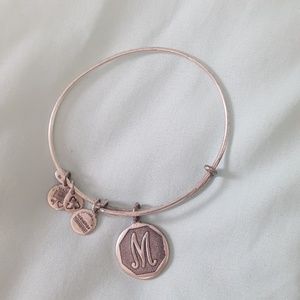 Alex & Ani original Silver "M" Bracelet
